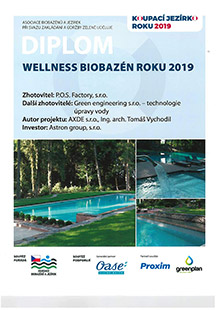 Wellness biobazén roku 2019